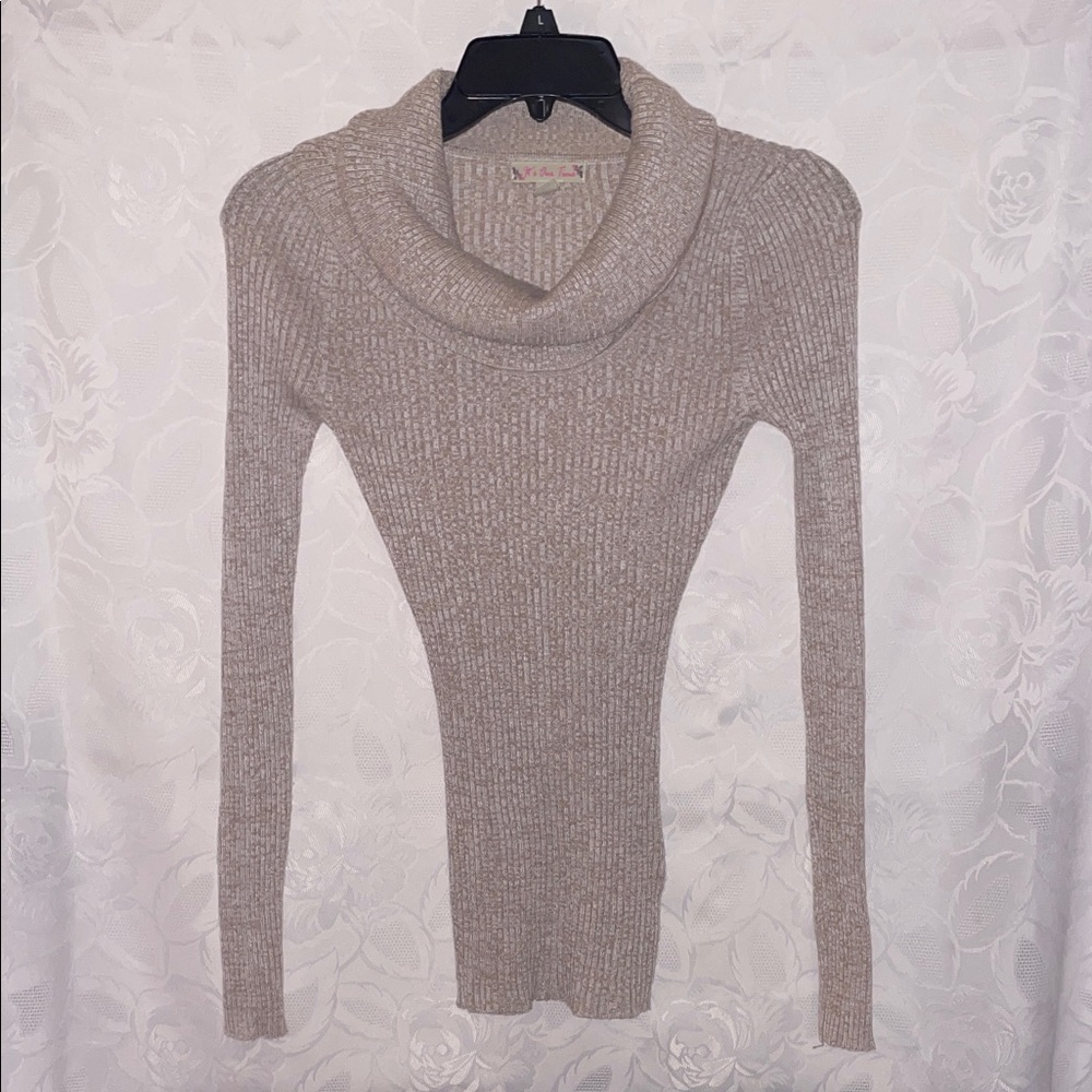 It’s Our Time: Cowl Neck Ribbed Sweater